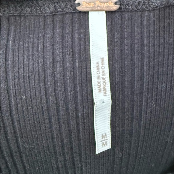 Free People Admire Me Black Lace Off Shoulder Shirt - Picture 6 of 9